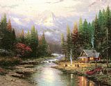 Thomas Kinkade End Of A Perfect Day II painting